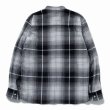 画像2: RATS/STAND COLLAR CHECK SHIRT（GRAY CHECK）［スタンドカラーチェックシャツ-23春夏］ (2)