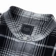 画像3: RATS/STAND COLLAR CHECK SHIRT（GRAY CHECK）［スタンドカラーチェックシャツ-23春夏］ (3)