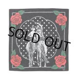 画像: CHALLENGER/HORSE BANDANA（BLACK）［ホースバンダナ-23秋冬］