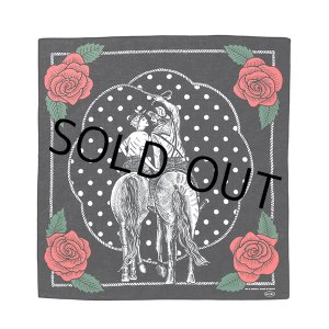 画像: CHALLENGER/HORSE BANDANA（BLACK）［ホースバンダナ-23秋冬］