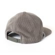 画像2: CHALLENGER/VERSITY CORDUROY CAP（GRAY）［コーデュロイキャップ-23秋冬］ (2)