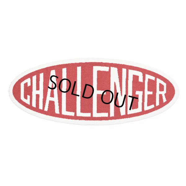 画像1: CHALLENGER/OVAL LOGO MAT（RED）［オーバルロゴマット-23秋冬］ (1)