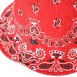 画像3: CHALLENGER/REVERSIBLE BANDANA HAT（RED）［リバーシブルバンダナハット-23秋冬］ (3)