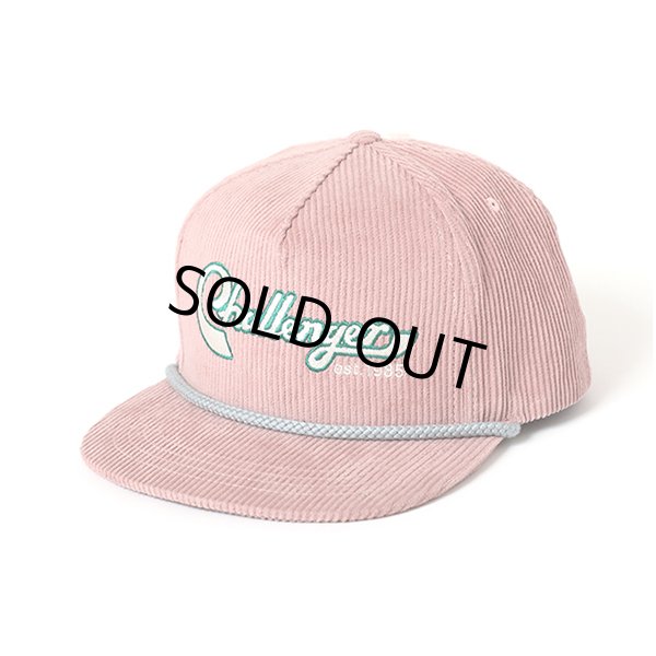 画像1: CHALLENGER/VERSITY CORDUROY CAP（LT PINK）［コーデュロイキャップ-23秋冬］ (1)