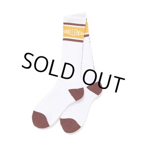 画像: CHALLENGER/LOGO SOCKS（WHITE）［ロゴソックス-23秋冬］