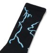 画像3: CHALLENGER/THUNDER SOCKS（BLACK）［サンダーソックス-23秋冬］ (3)