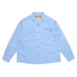 画像1: CHALLENGER/L/S FIRE WORK SHIRT（SAX BLUE）［ファイヤーワークシャツ-23秋冬］ (1)