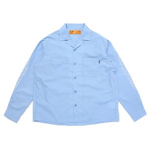 画像: CHALLENGER/L/S FIRE WORK SHIRT（SAX BLUE）［ファイヤーワークシャツ-23秋冬］