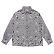 画像1: CHALLENGER/L/S BANDANA NEL SHIRT（GRAY）［バンダナネルシャツ-23秋冬］ (1)