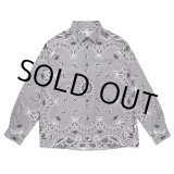 画像: CHALLENGER/L/S BANDANA NEL SHIRT（GRAY）［バンダナネルシャツ-23秋冬］