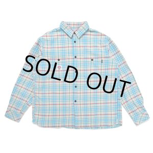 画像: CHALLENGER/L/S CHECK SHRIT（BLUE）［チェックシャツ-23秋冬］