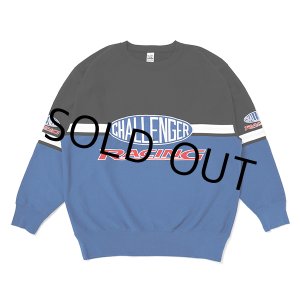 画像: CHALLENGER/CMC RACING SWEAT（BLUE/BLACK）［クルーネックスウェット-23秋冬］