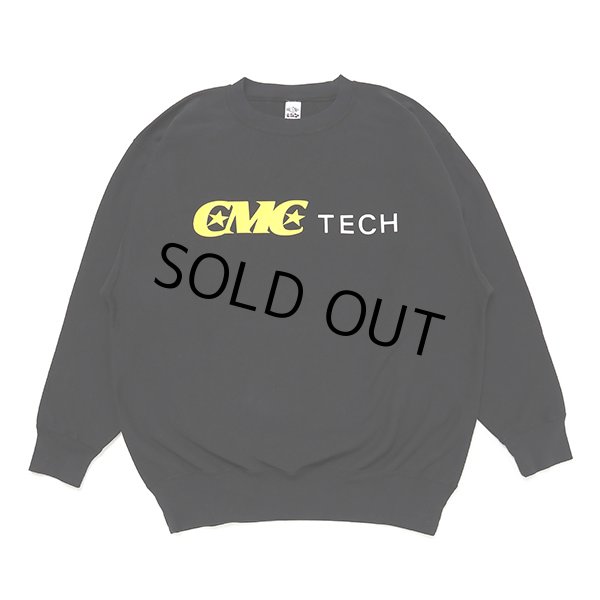 画像2: CHALLENGER/CMC TECH C/N SWEAT（BLACK）［クルーネックスウェット-23秋冬］ (2)