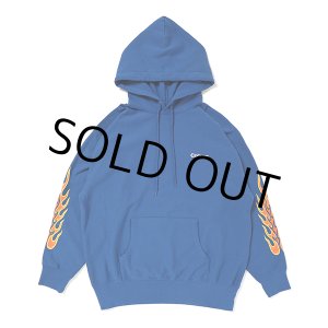 画像: CHALLENGER/FLAMES HOODIE（BLUE）［プルオーバーパーカー-23秋冬］