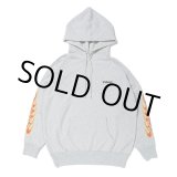画像: CHALLENGER/FLAMES HOODIE（HEATHER GRAY）［プルオーバーパーカー-23秋冬］