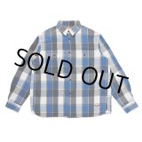 画像: CHALLENGER/L/S BIG CHECK SHIRT（BLUE）［ビッグチェックシャツ-23秋冬］