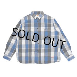 画像: CHALLENGER/L/S BIG CHECK SHIRT（BLUE）［ビッグチェックシャツ-23秋冬］