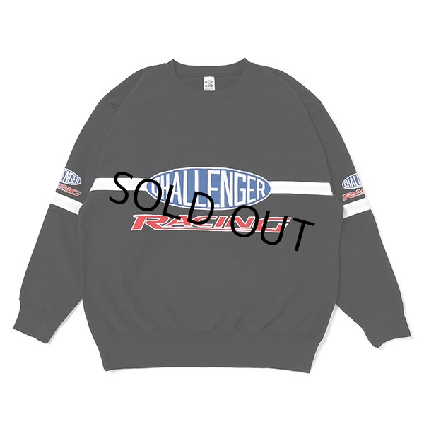 画像1: CHALLENGER/CMC RACING SWEAT（BLACK）［クルーネックスウェット-23秋冬］ (1)