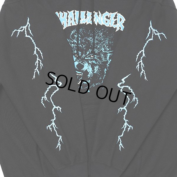 画像4: CHALLENGER/THUNDER WOLF HOODIE（BLACK）［プルオーバーパーカー-23秋冬］ (4)