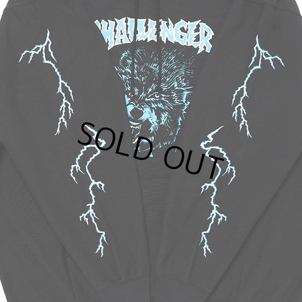 画像4: CHALLENGER/THUNDER WOLF HOODIE（BLACK）［プルオーバーパーカー-23秋冬］ (4)