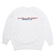 画像1: CHALLENGER/RACING LOGO C/N SWEAT（WHITE）［クルーネックスウェット-23秋冬］ (1)