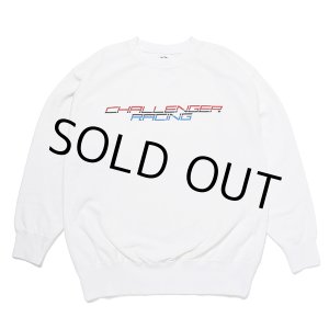 画像: CHALLENGER/RACING LOGO C/N SWEAT（WHITE）［クルーネックスウェット-23秋冬］