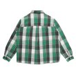 画像2: CHALLENGER/L/S BIG CHECK SHIRT（GREEN）［ビッグチェックシャツ-23秋冬］ (2)