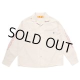 画像: CHALLENGER/L/S FIRE WORK SHIRT（BEIGE）［ファイヤーワークシャツ-23秋冬］