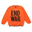 画像1: CHALLENGER/C/N END WAR FLEECE（ORANGE）［フリースクルーネック-23秋冬］ (1)