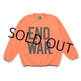 画像: CHALLENGER/C/N END WAR FLEECE（ORANGE）［フリースクルーネック-23秋冬］