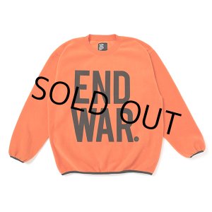 画像: CHALLENGER/C/N END WAR FLEECE（ORANGE）［フリースクルーネック-23秋冬］