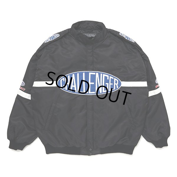 画像1: CHALLENGER/CMC RACING JACKET（BLACK）［レーシングJKT-23秋冬］ (1)