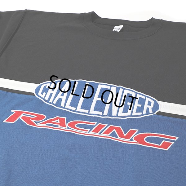 CHALLENGER/CMC RACING SWEAT（BLUE/BLACK）［クルーネック