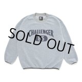 画像: CHALLENGER/C/N COLLEGE FLEECE（GRAY）［フリースクルーネック-23秋冬］