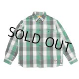 画像: CHALLENGER/L/S BIG CHECK SHIRT（GREEN）［ビッグチェックシャツ-23秋冬］