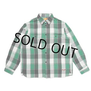 画像: CHALLENGER/L/S BIG CHECK SHIRT（GREEN）［ビッグチェックシャツ-23秋冬］