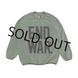 画像: CHALLENGER/C/N END WAR FLEECE（DARK GREEN）［フリースクルーネック-23秋冬］