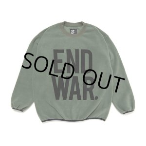 画像: CHALLENGER/C/N END WAR FLEECE（DARK GREEN）［フリースクルーネック-23秋冬］