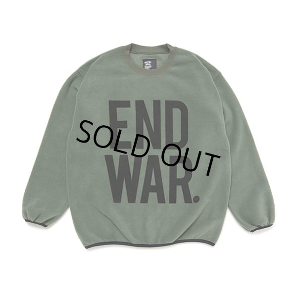 画像1: CHALLENGER/C/N END WAR FLEECE（DARK GREEN）［フリースクルーネック-23秋冬］ (1)