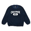 画像1: CHALLENGER/C/N COLLEGE FLEECE（NAVY）［フリースクルーネック-23秋冬］ (1)