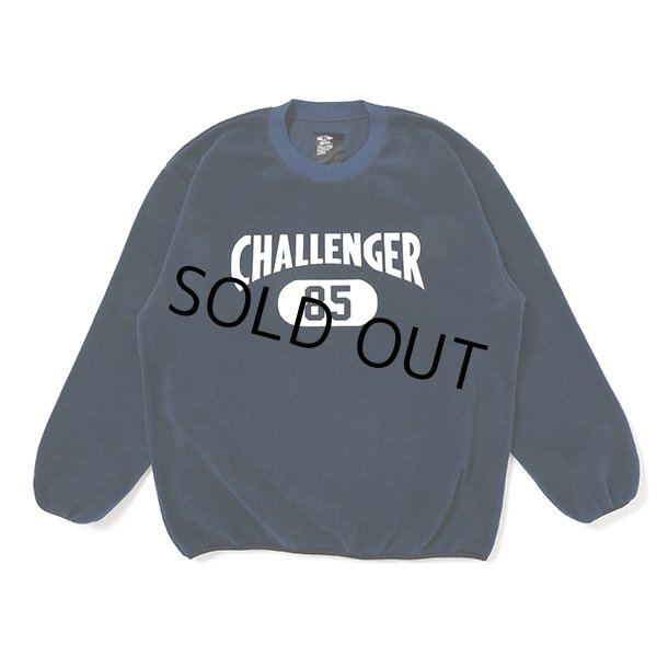 画像1: CHALLENGER/C/N COLLEGE FLEECE（NAVY）［フリースクルーネック-23秋冬］ (1)