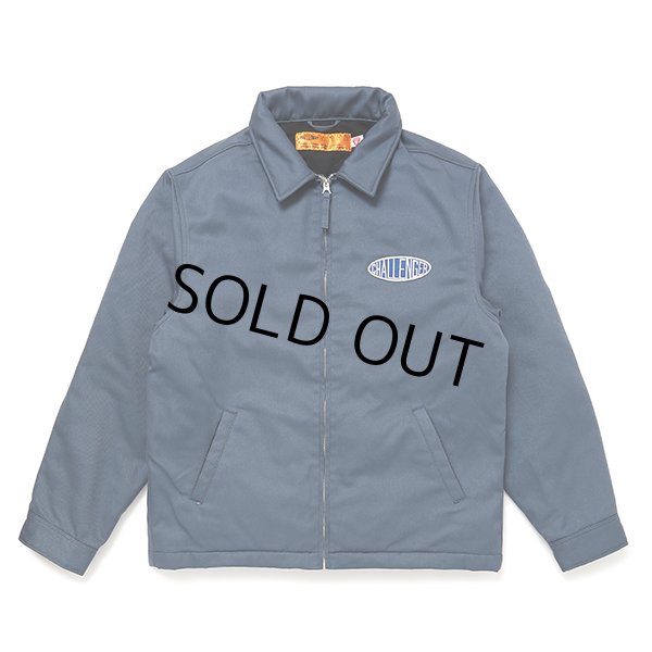 画像1: CHALLENGER/LOGO WORK JACKET（BLUE GRAY）［ロゴワークJKT-23秋冬］ (1)