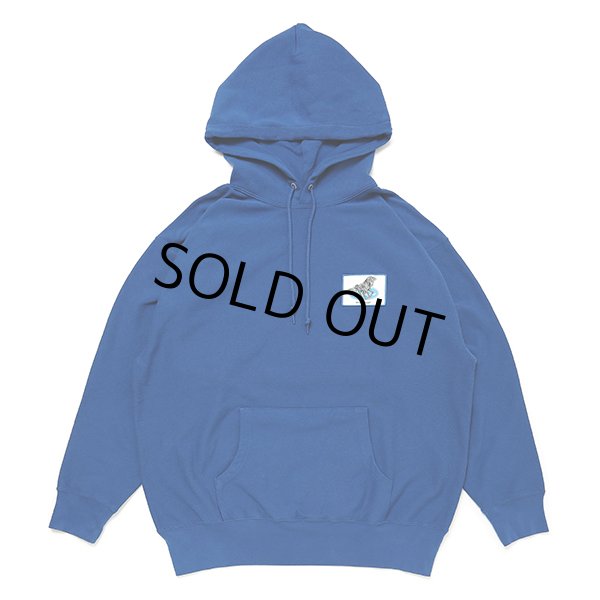 画像1: CHALLENGER/IRON HORSE HOODIE（BLUE）［プルオーバーパーカー-23秋冬］ (1)