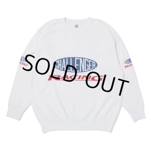 画像: CHALLENGER/CMC RACING SWEAT（WHITE）［クルーネックスウェット-23秋冬］