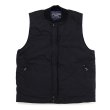 画像1: CHALLENGER/DERBY DOWN VEST（BLACK/NAVY）［ダービーダウンベスト-23秋冬］ (1)