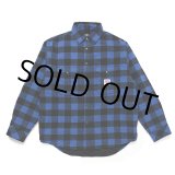 画像: CHALLENGER/BUFFALO CHECK LINING SHIRT（NAVY/BLACK）［バッファローチェックライニングシャツ-23秋冬］