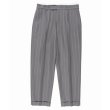 画像2: WACKO MARIA/DORMEUIL / STRIPED PLEATED TROUSERS（TYPE-2）（GRAY）［ワンタックスラックス(TYPE-2)-23春夏］ (2)