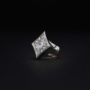 画像: ANTIDOTE BUYERS CLUB/Engraved Diamond Ring（Silver）［ダイヤリング］