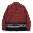 画像1: RATS/NATIVE JACQUARD SHIRT（RED）［ネイティブジャガードシャツ-23春夏］ (1)