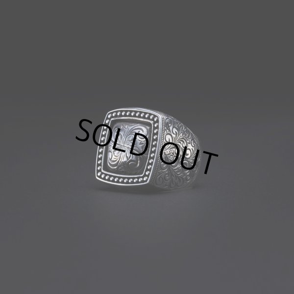 画像1: ANTIDOTE BUYERS CLUB/Engraved Mafia Ring（Silver） (1)